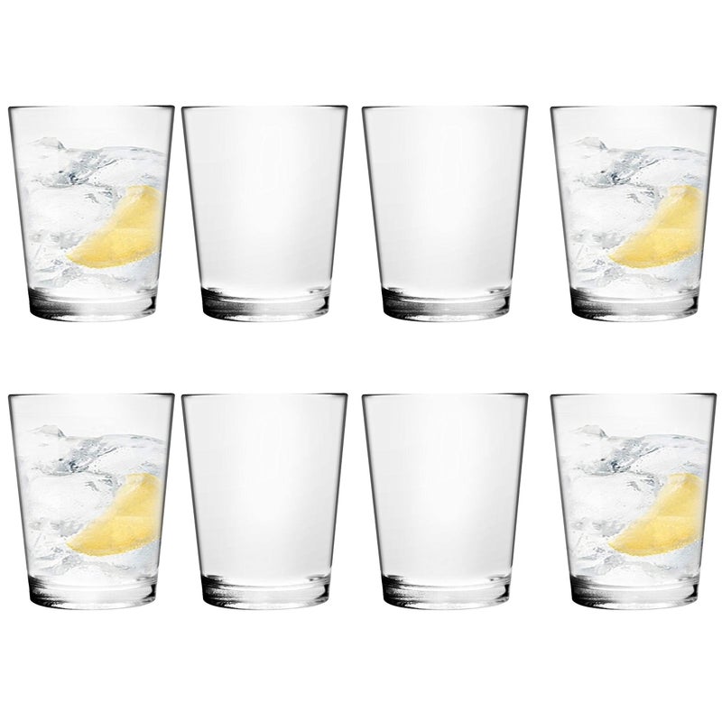 Youngever 16 oz Bistro Clear Plastic Tumblers, Drinking Glasses, Reusable Cups, Unbreakable Set of 8 - Image 4